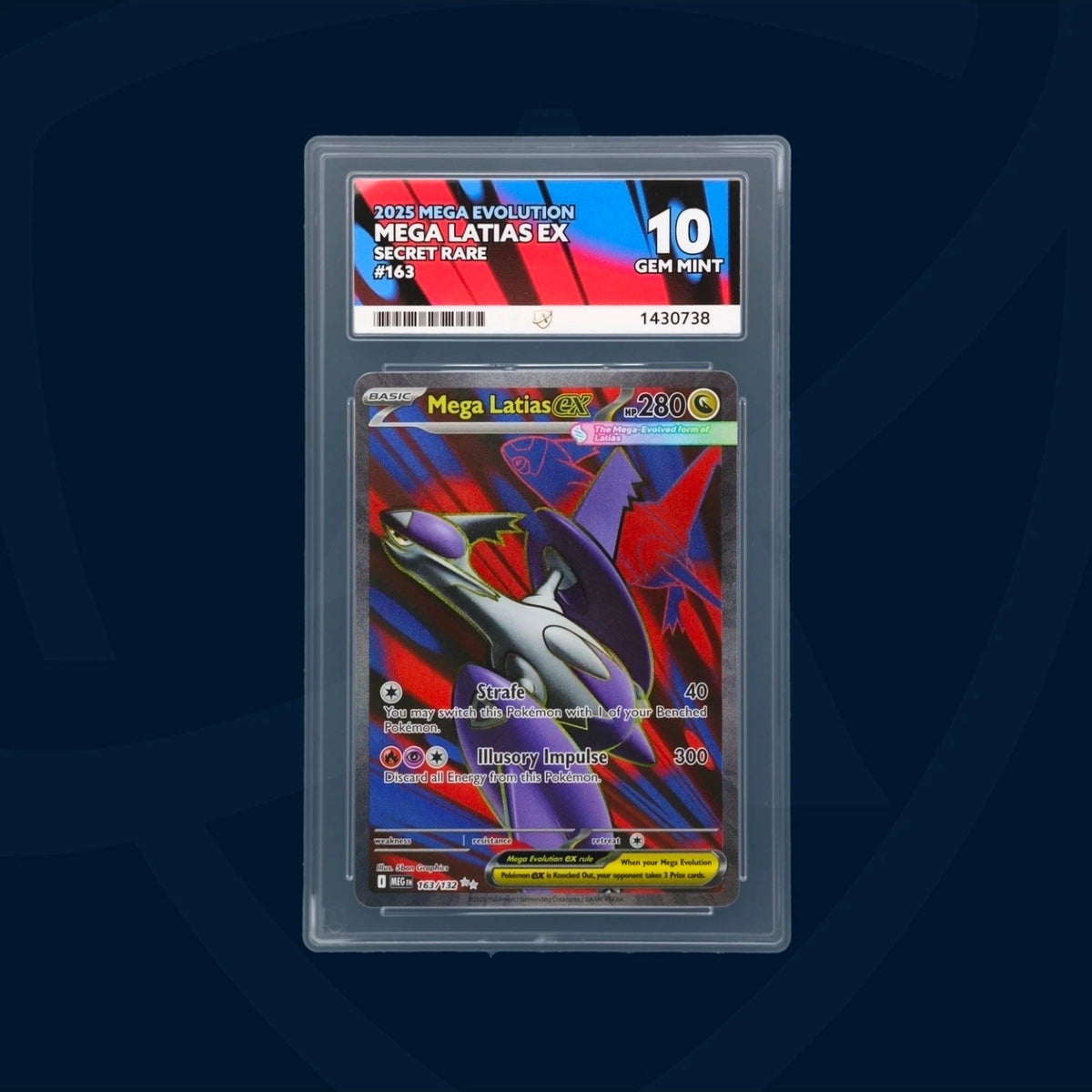 Pokémon Mega Latias ex 163/132 – Mega Evolution – ACE 10 Gem Mint